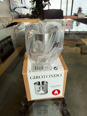 1 Alessi Girotondo Napkin Ring - Silver Stainless Steel